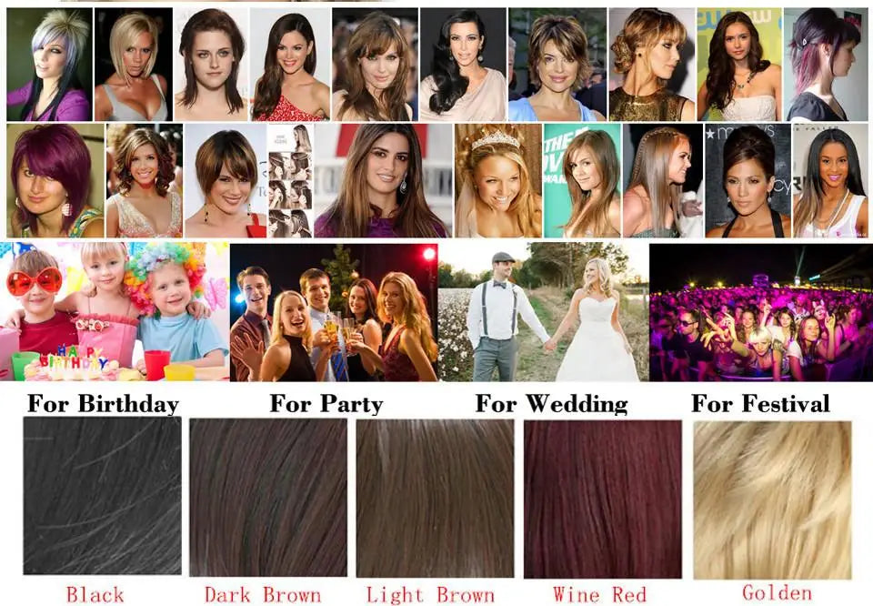 Ombre Blonde Brown Long Wavy Glueless Synthetic Wig - Natural Dimensional Highlights