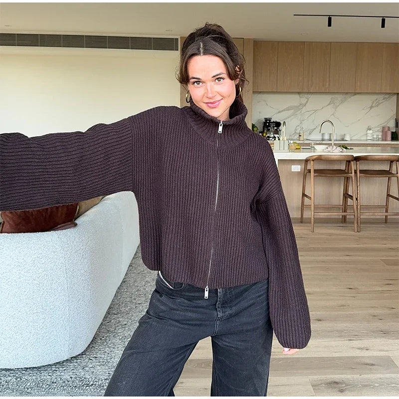 Women's Sweater Knitwear Striped Pullover Pulls Femmes Color Block Blouse O-neck Long Sleeve Loose Knit Sweater 2026 Spring Wear