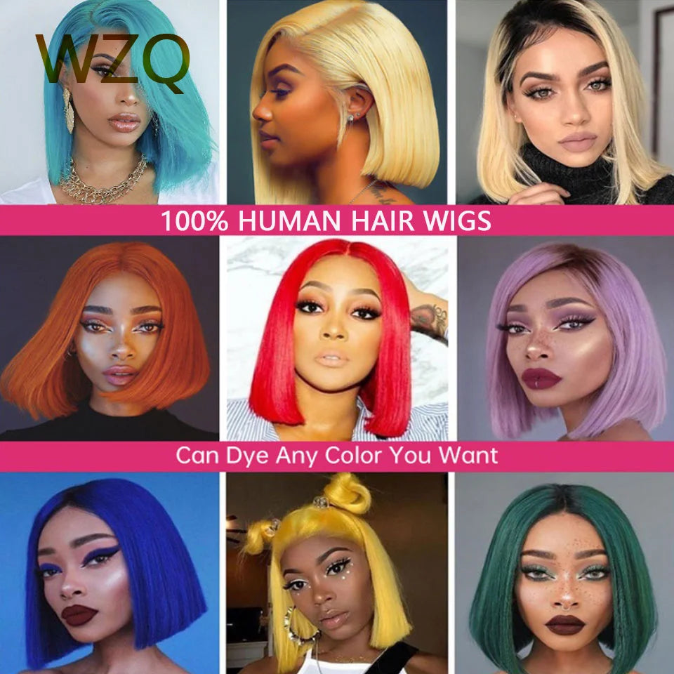 Honey Blonde #60 Short Bob Glueless HD Lace Front Wig - Pre-Plucked 180% Density