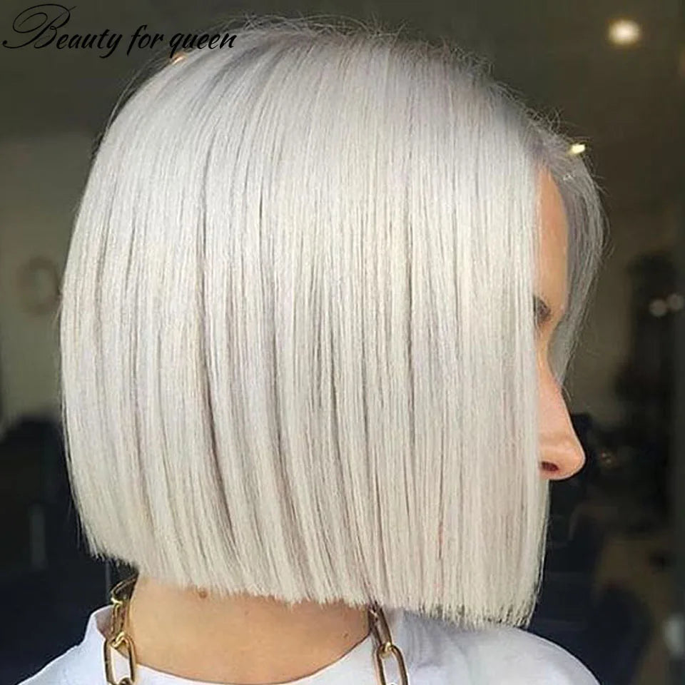 Honey Blonde #60 Short Bob Glueless HD Lace Front Wig - Pre-Plucked 180% Density