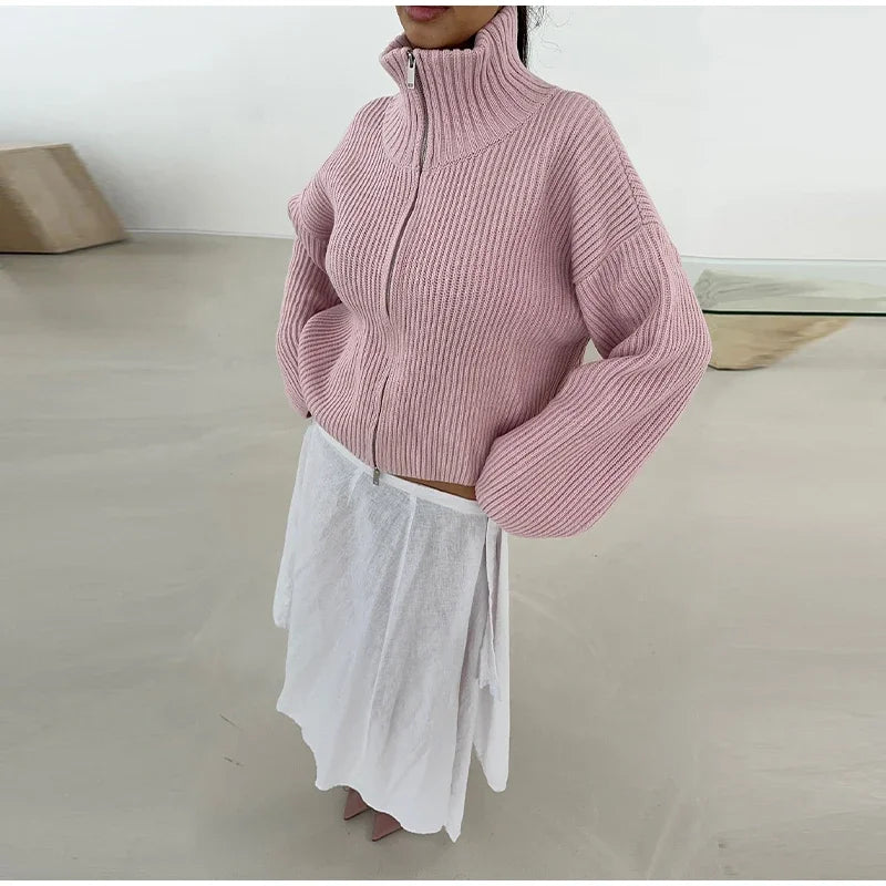 Women's Sweater Knitwear Striped Pullover Pulls Femmes Color Block Blouse O-neck Long Sleeve Loose Knit Sweater 2026 Spring Wear