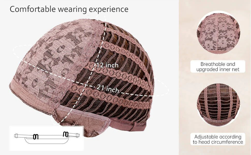 Brown Blonde Curly Hair Synthetic Wigs for Women Short Short Kinky Curly Hair Afro Wigs Glueless Cosplay Hair