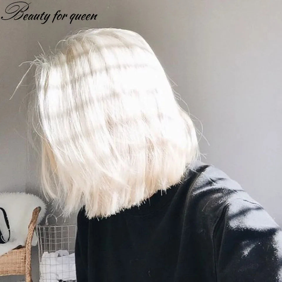 Honey Blonde #60 Short Bob Glueless HD Lace Front Wig - Pre-Plucked 180% Density