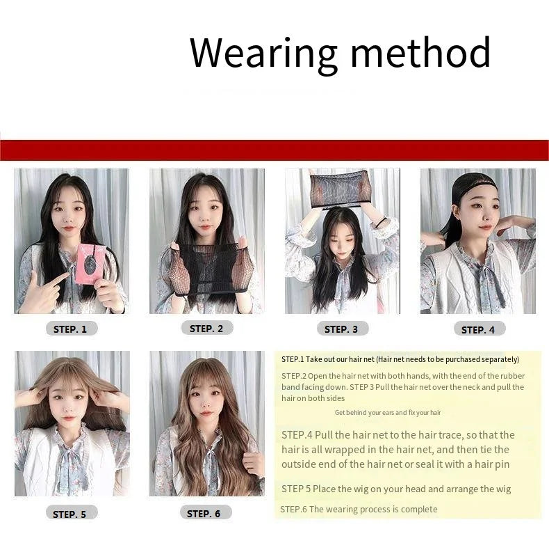 Men's Shoulder-Length Curly Wig - Synthetic Heat Resistant, Black/Brown Natural Look