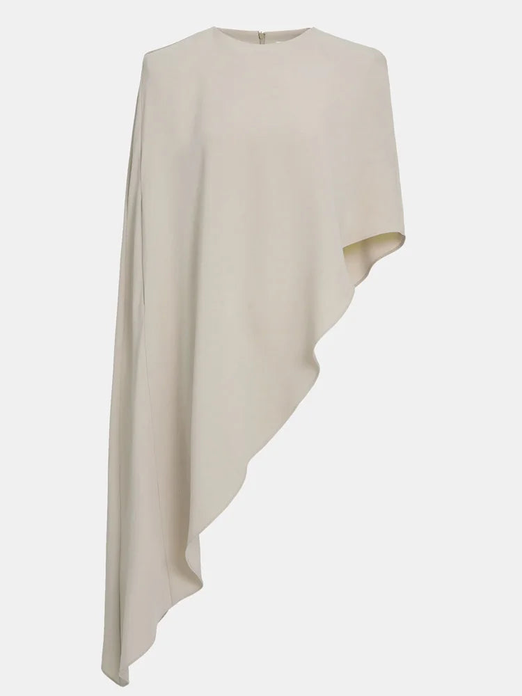 Tossy Fashion White Satin Tank Top For Women Short Sleeve Loose Solid Elegant Commute Autumn 2025 Clothes Female Tanks Tee Top