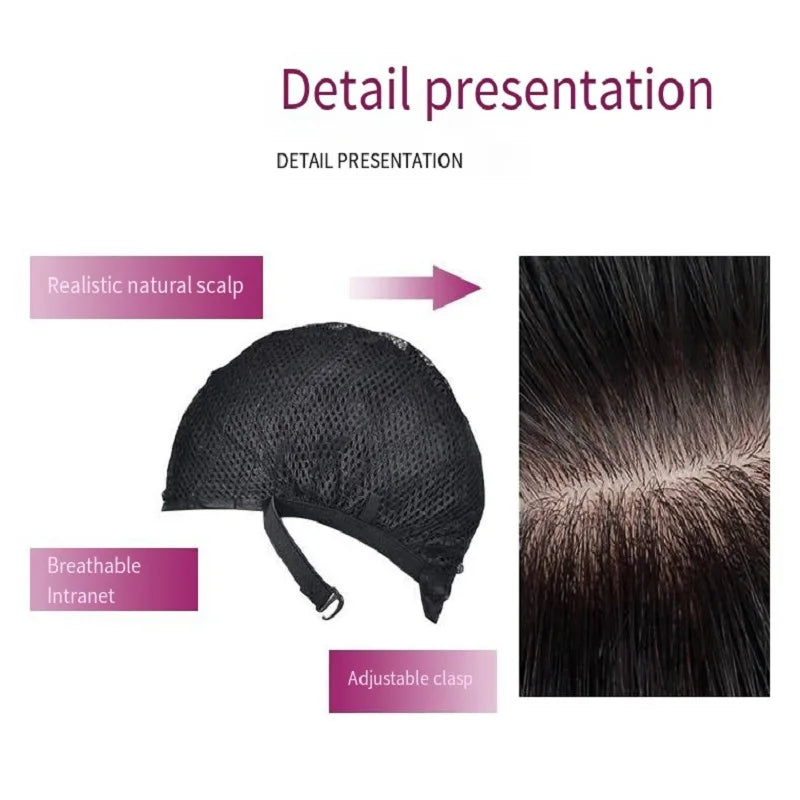 Short bob hairstyle, wine red synthetic wig, Halloween party cosplay wig, daily high-temperature hair accessory wig set