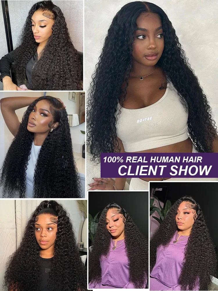 28 30 32Inches Deep Wave Human Hair Bundles Brazilian Remy Unprocessed Weaving Curly Human Hair Bundles 1 2 3 4 Extensions Deals