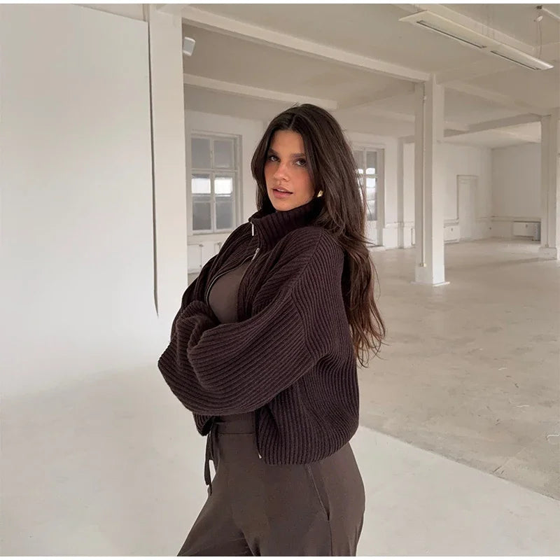 Women's Sweater Knitwear Striped Pullover Pulls Femmes Color Block Blouse O-neck Long Sleeve Loose Knit Sweater 2026 Spring Wear