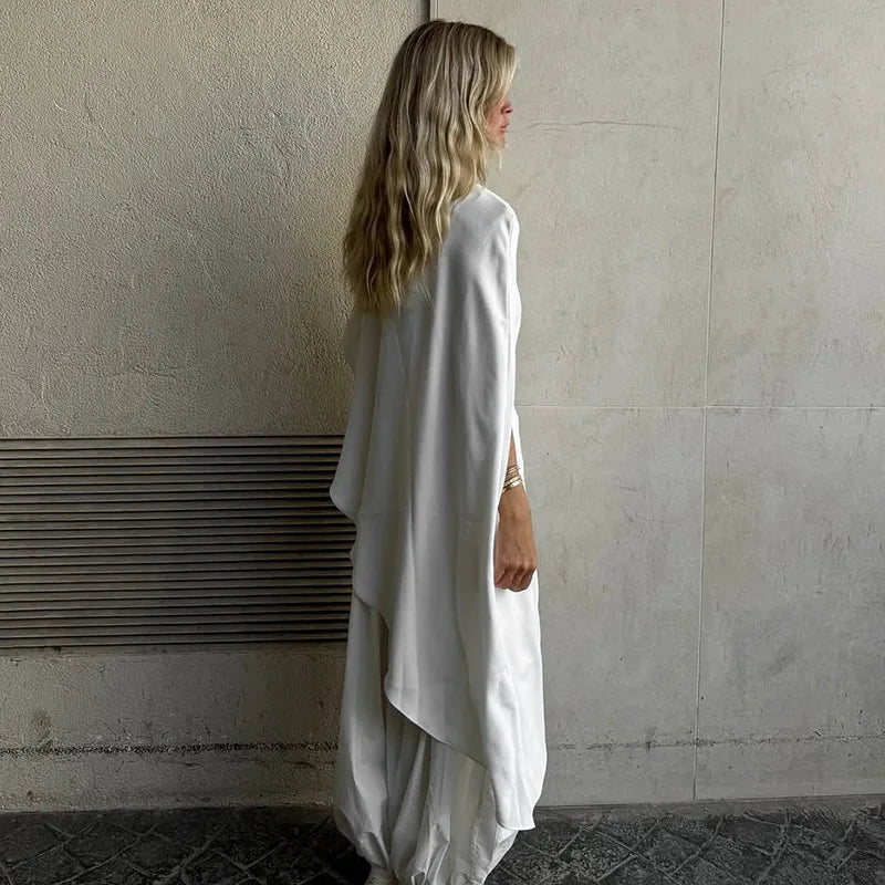 Tossy Fashion White Satin Tank Top For Women Short Sleeve Loose Solid Elegant Commute Autumn 2025 Clothes Female Tanks Tee Top