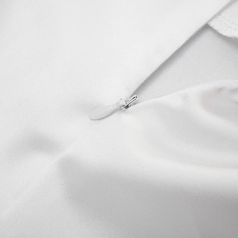 Tossy Fashion White Satin Tank Top For Women Short Sleeve Loose Solid Elegant Commute Autumn 2025 Clothes Female Tanks Tee Top